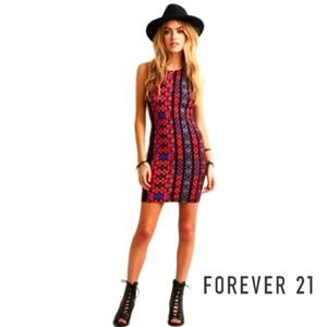 Aztec Tribal Print Dress